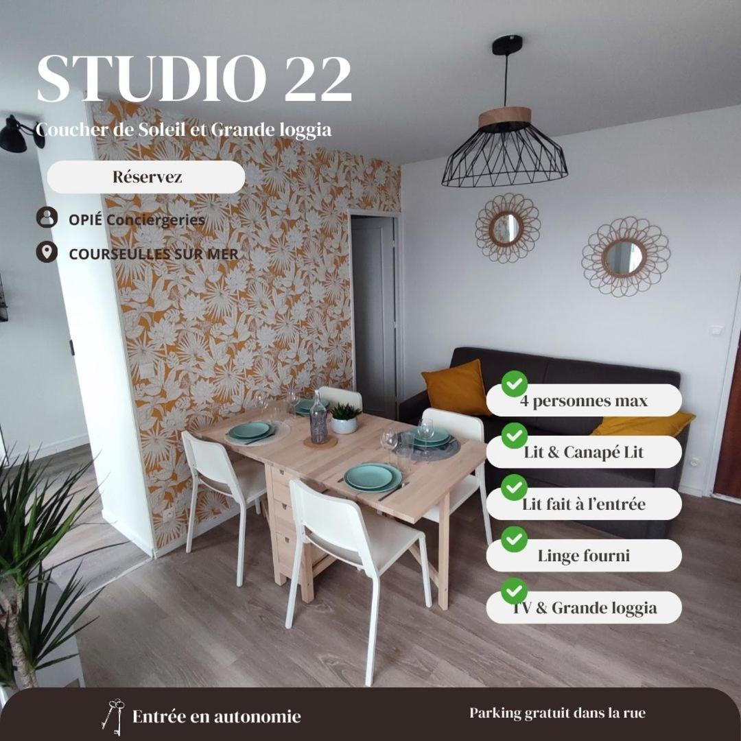 Studio 22 - Coucher De Soleil & Vue Mer Courseulles-sur-Mer Exterior photo